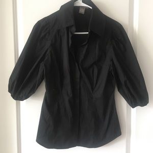 Black Kenar Blouse